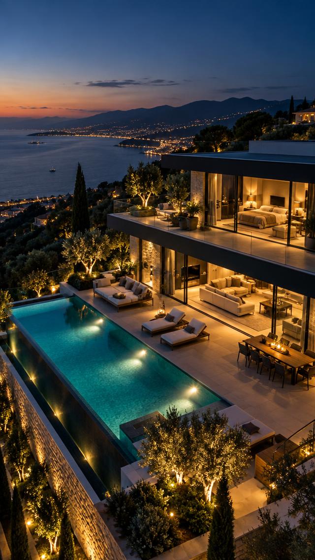 Luxury waterfront villa reel preview